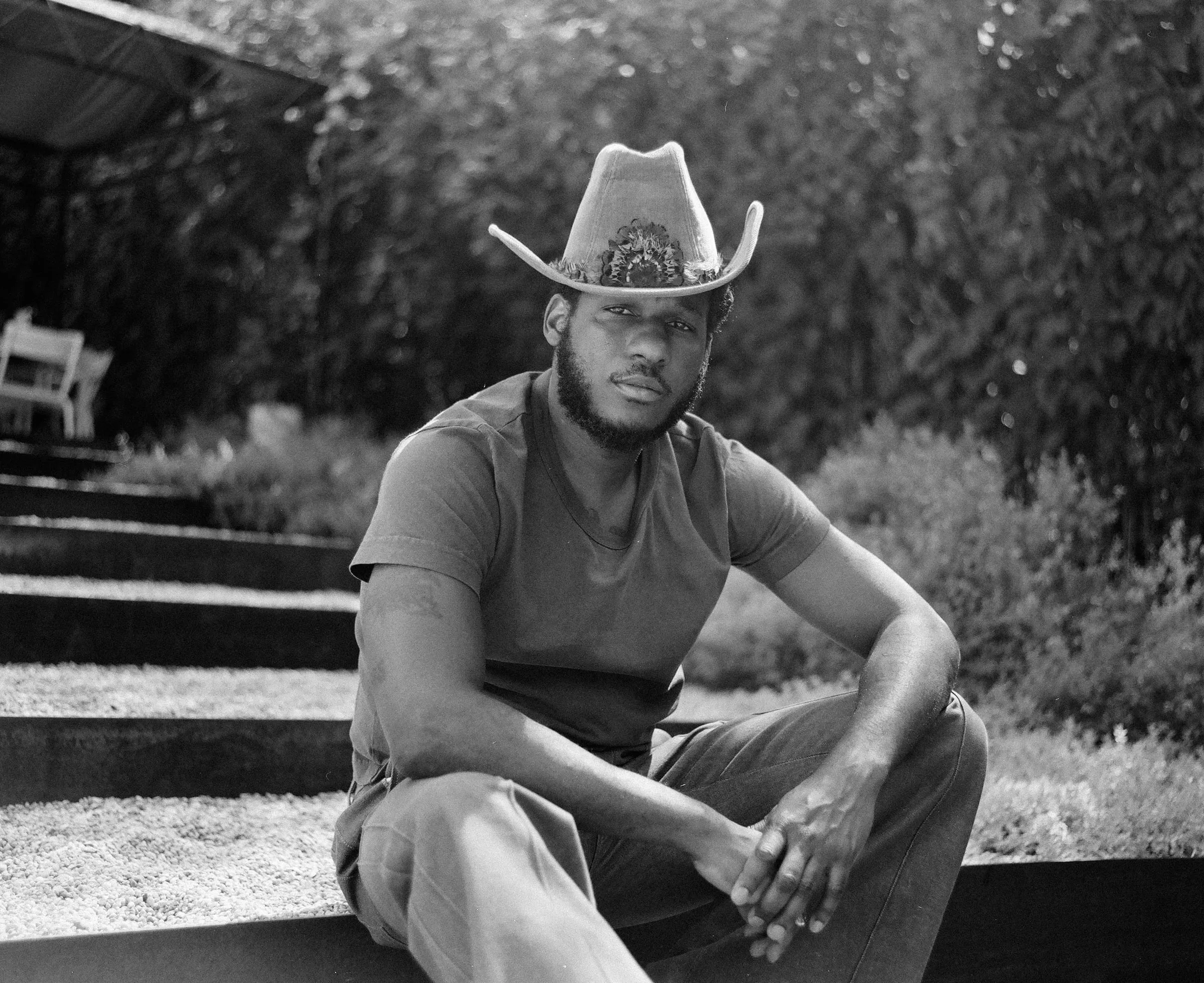 Leon Bridges — personal portrait session at Preacher Agency, Austin TX — editorial portrait photography by Chauncey Scott